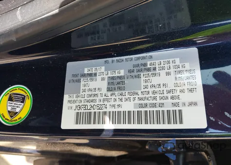 2017 Mazda Cx-5 Grand Touring из США, поврежденный, VIN JM3KFBDL2H0152274